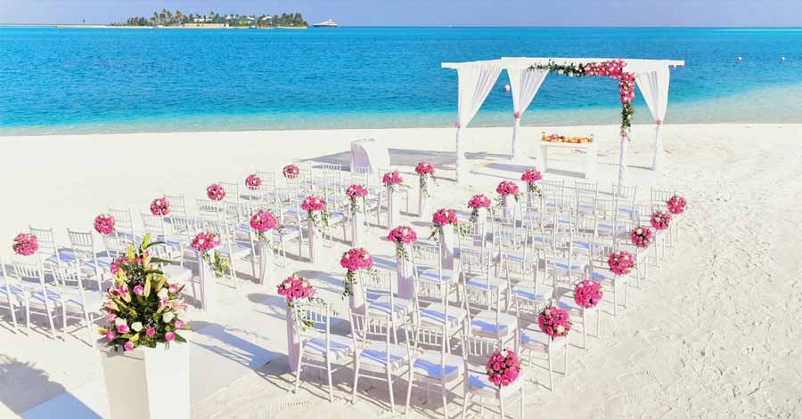 A photo of chairs on a beach